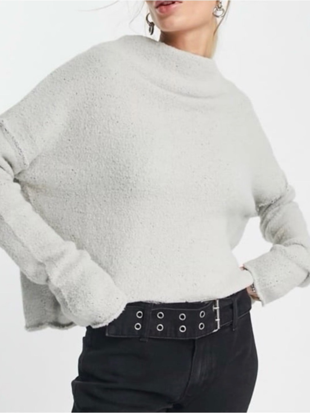 Free People San Vincente Mock Neck Sweater